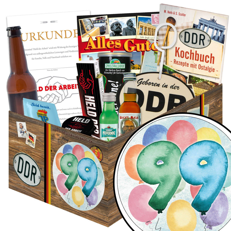 Zahl 99 - Geschenkset Ostpaket "Männer Box" - Ossiladen I Ostprodukte Versand