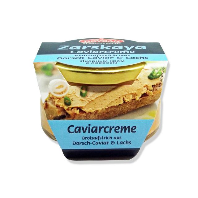 "Zarskaya Caviarcreme "Dorsch-Caviar & Lachs" 120g"