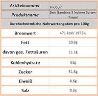 Zetti Bambina 3 leckere Sorten - Riegel