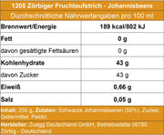 Zörbiger schwarze Johannisbeer Fruchtaufstrich - Ossiladen I Ostprodukte Versand