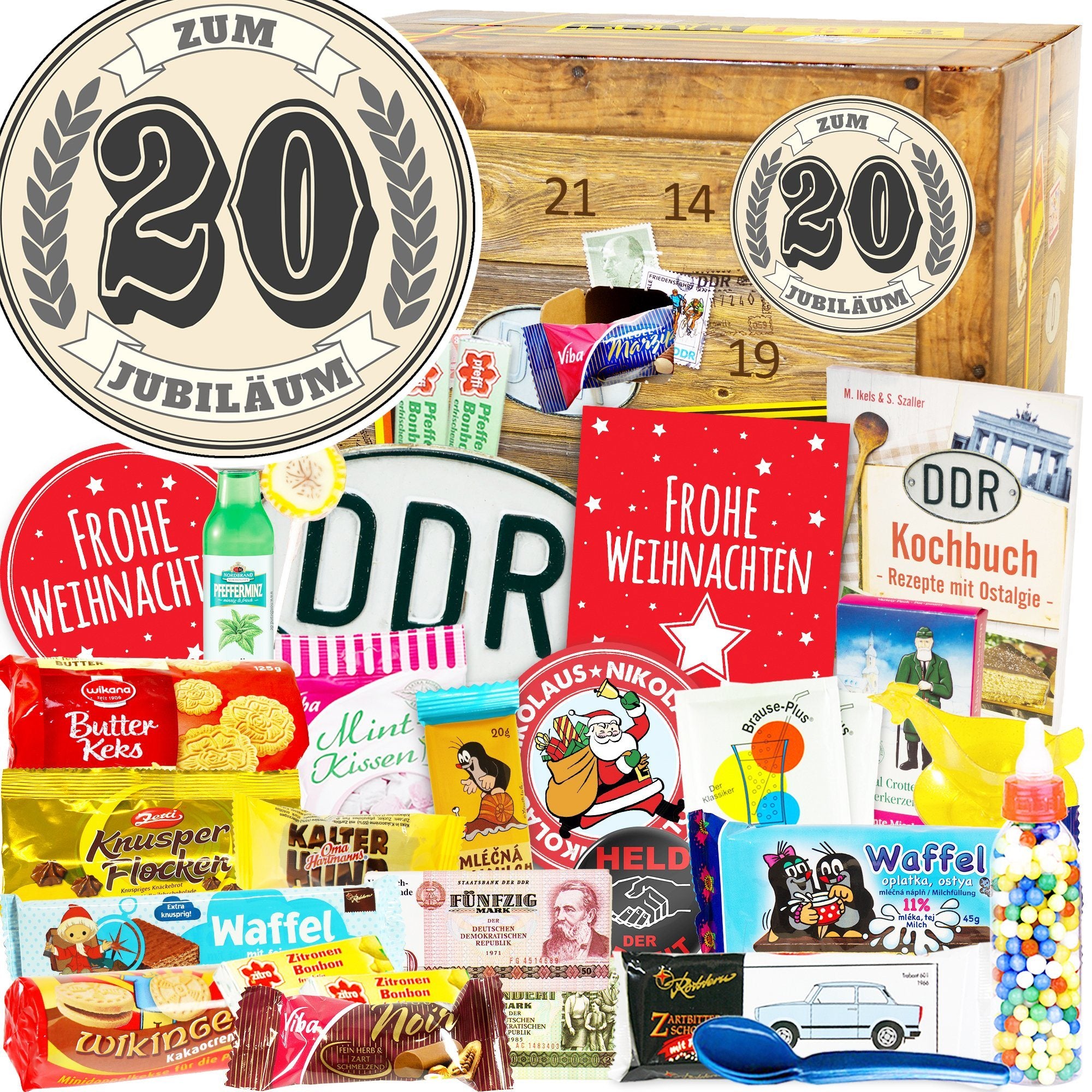 Zum 20 Jubiläum - DDR Adventskalender - Ossiladen I Ostprodukte Versand