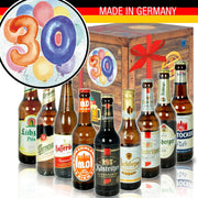 Zum 30. Geburtstag - Geschenkbox "Ostbiere" 9er Set - Ossiladen I Ostprodukte Versand