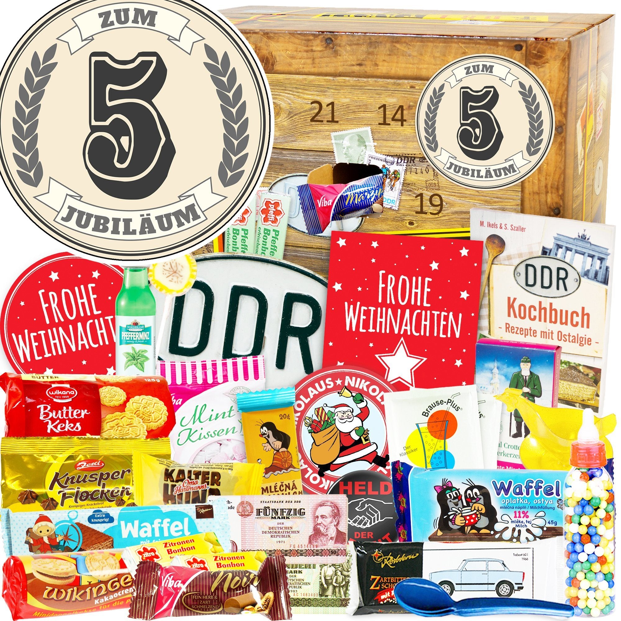 Zum 5 Jubiläum - DDR Adventskalender - Ossiladen I Ostprodukte Versand
