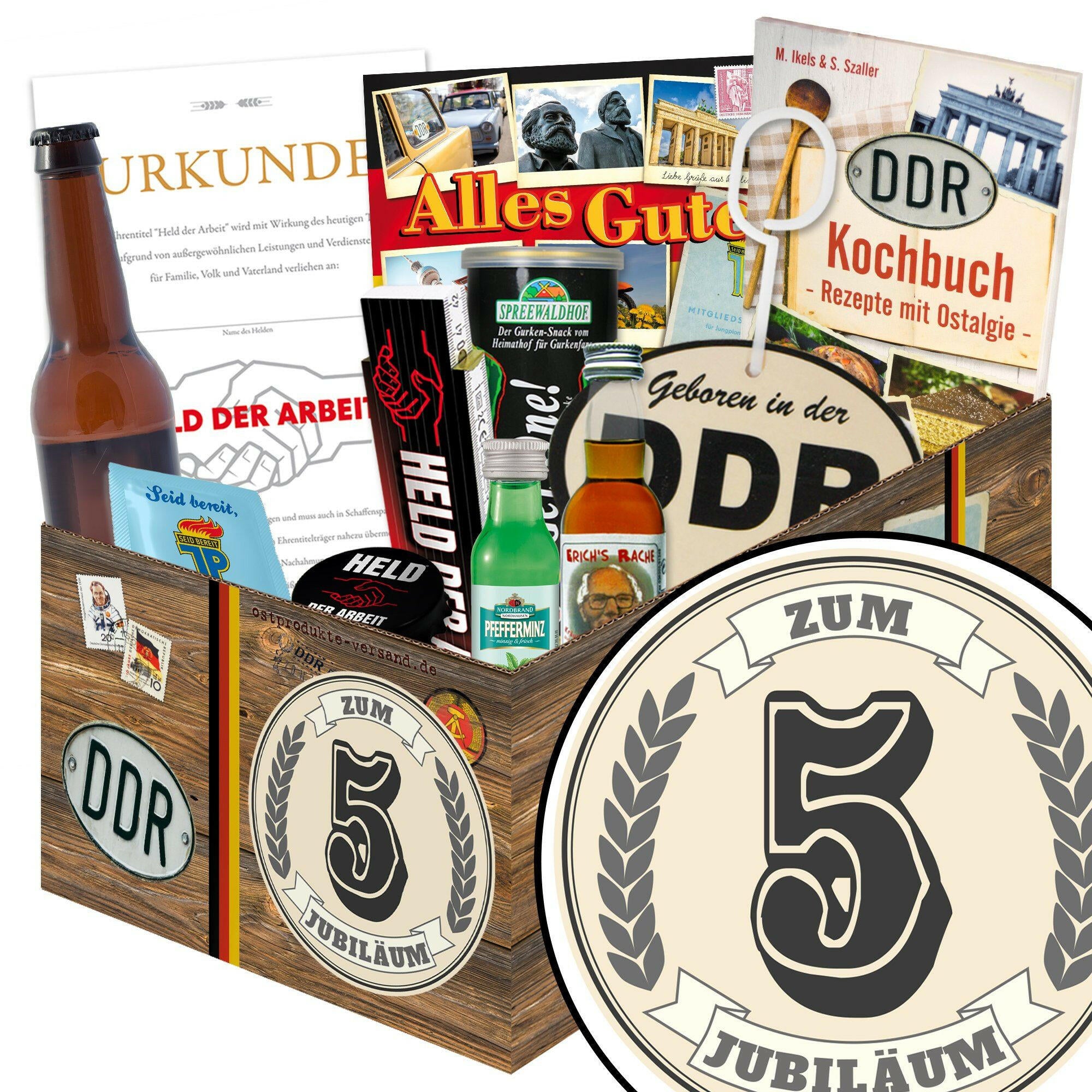 Zum 5 Jubiläum - Geschenkset Ostpaket "Männer Box" - Ossiladen I Ostprodukte Versand
