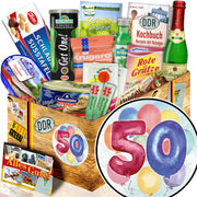 Zum 50. Geburtstag - Spezialitäten Set M - Ossiladen I Ostprodukte Versand
