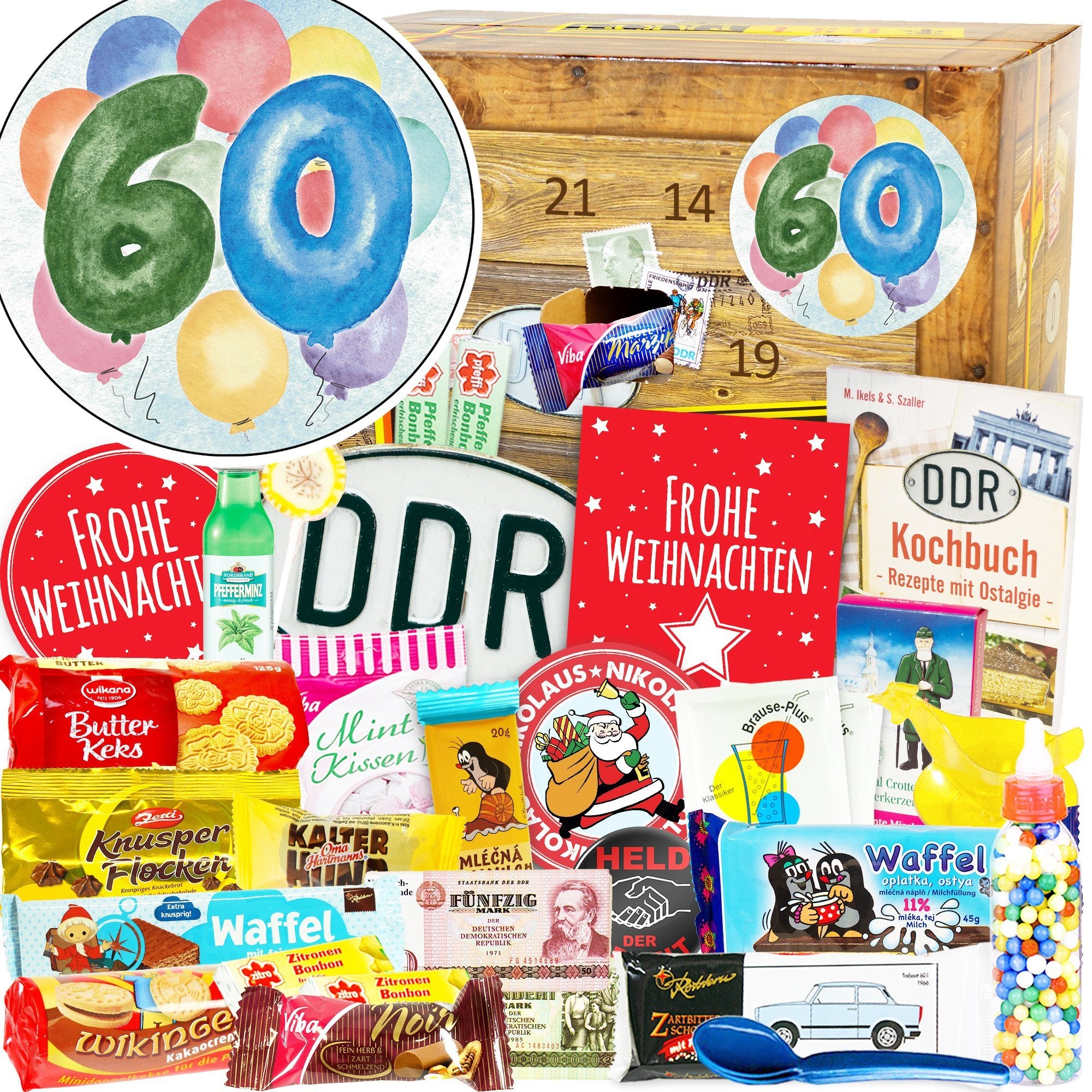 Zum 60. Geburtstag - DDR Adventskalender - Ossiladen I Ostprodukte Versand