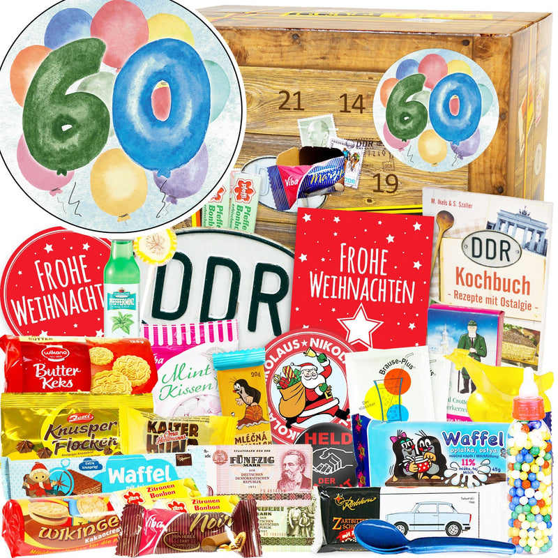 Zum 60. Geburtstag - DDR Adventskalender - Ossiladen I Ostprodukte Versand