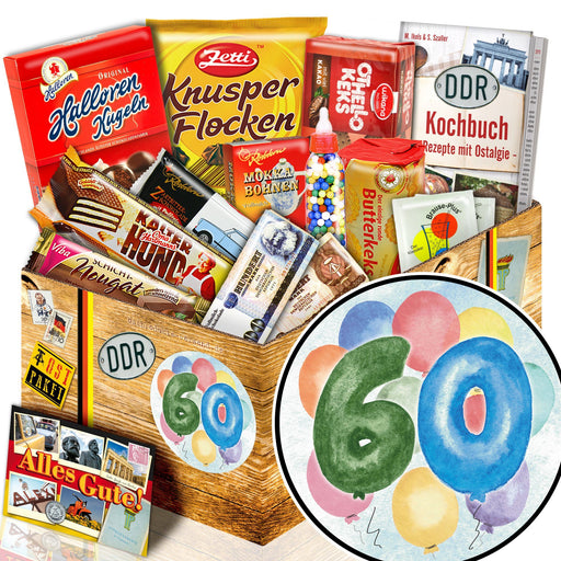 Zum 60. Geburtstag - Süßigkeiten Set DDR L - Ossiladen I Ostprodukte Versand