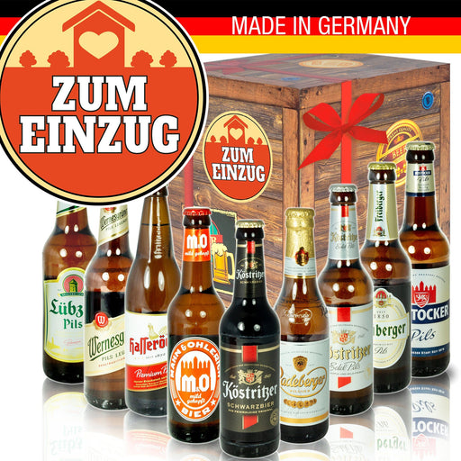 Zum Einzug - Geschenkbox "Ostbiere" 9er Set - Ossiladen I Ostprodukte Versand