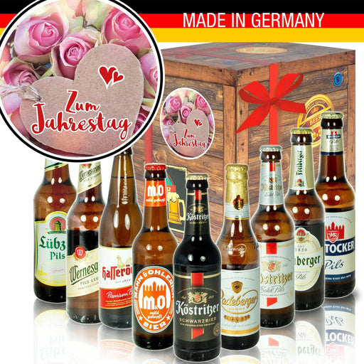 Zum Jahrestag - Geschenkbox "Ostbiere" 9er Set - Ossiladen I Ostprodukte Versand