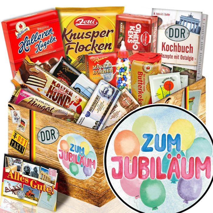 Zum Jubiläum - Süßigkeiten Set DDR L - Ossiladen I Ostprodukte Versand