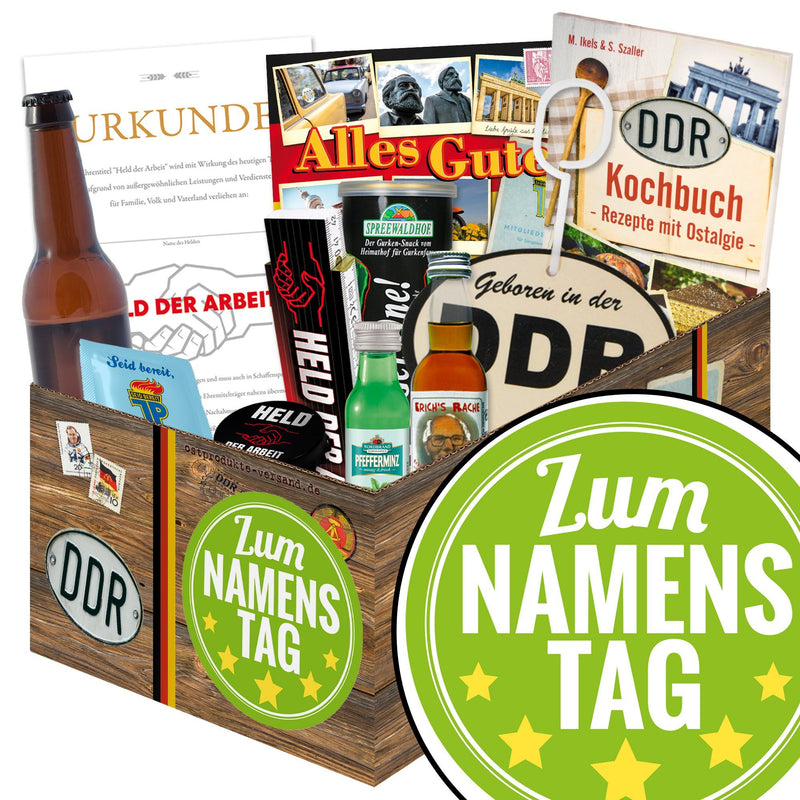 Zum Namenstag - Geschenkset Ostpaket "Männer Box" - Ossiladen I Ostprodukte Versand