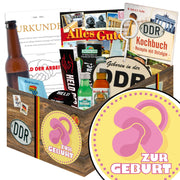 Zur Geburt rosa - Geschenkset Ostpaket "Männer Box" - Ossiladen I Ostprodukte Versand