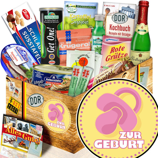 Zur Geburt rosa - Spezialitäten Set M - Ossiladen I Ostprodukte Versand