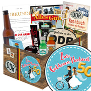 Zur Goldenen Hochzeit - Geschenkset Ostpaket "Männer Box" - Ossiladen I Ostprodukte Versand