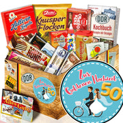 Zur Goldenen Hochzeit - Süßigkeiten Set DDR L - Ossiladen I Ostprodukte Versand