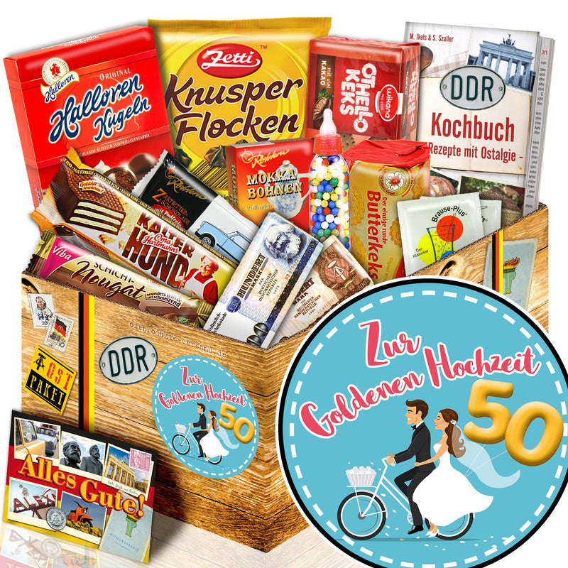 Zur Goldenen Hochzeit - Süßigkeiten Set DDR L - Ossiladen I Ostprodukte Versand
