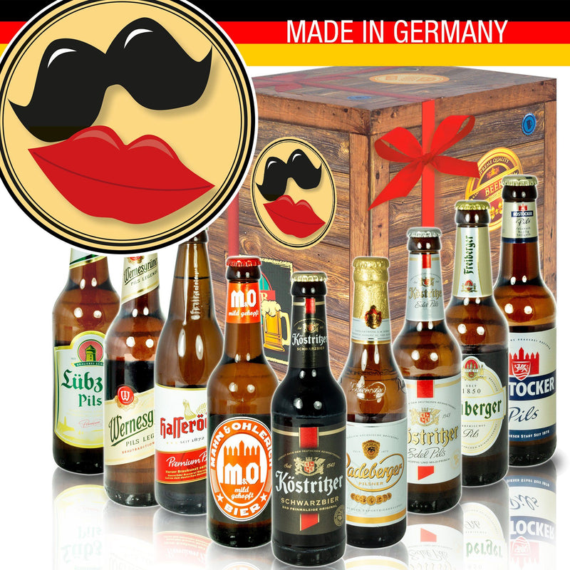 Zur Hochzeit - Geschenkbox "Ostbiere" 9er Set - Ossiladen I Ostprodukte Versand