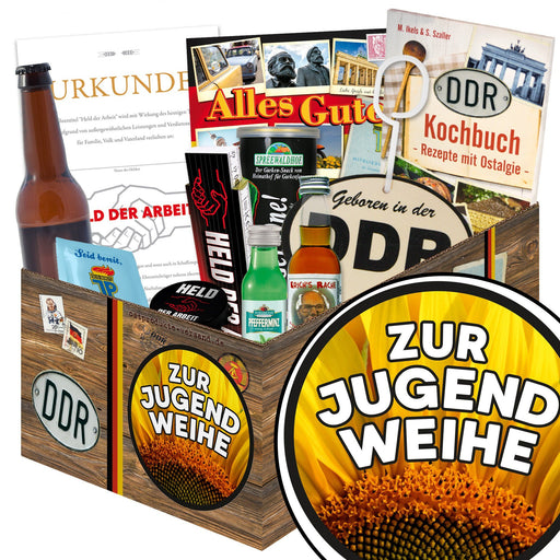 Zur Jugendweihe - Geschenkset Ostpaket "Männer Box" - Ossiladen I Ostprodukte Versand