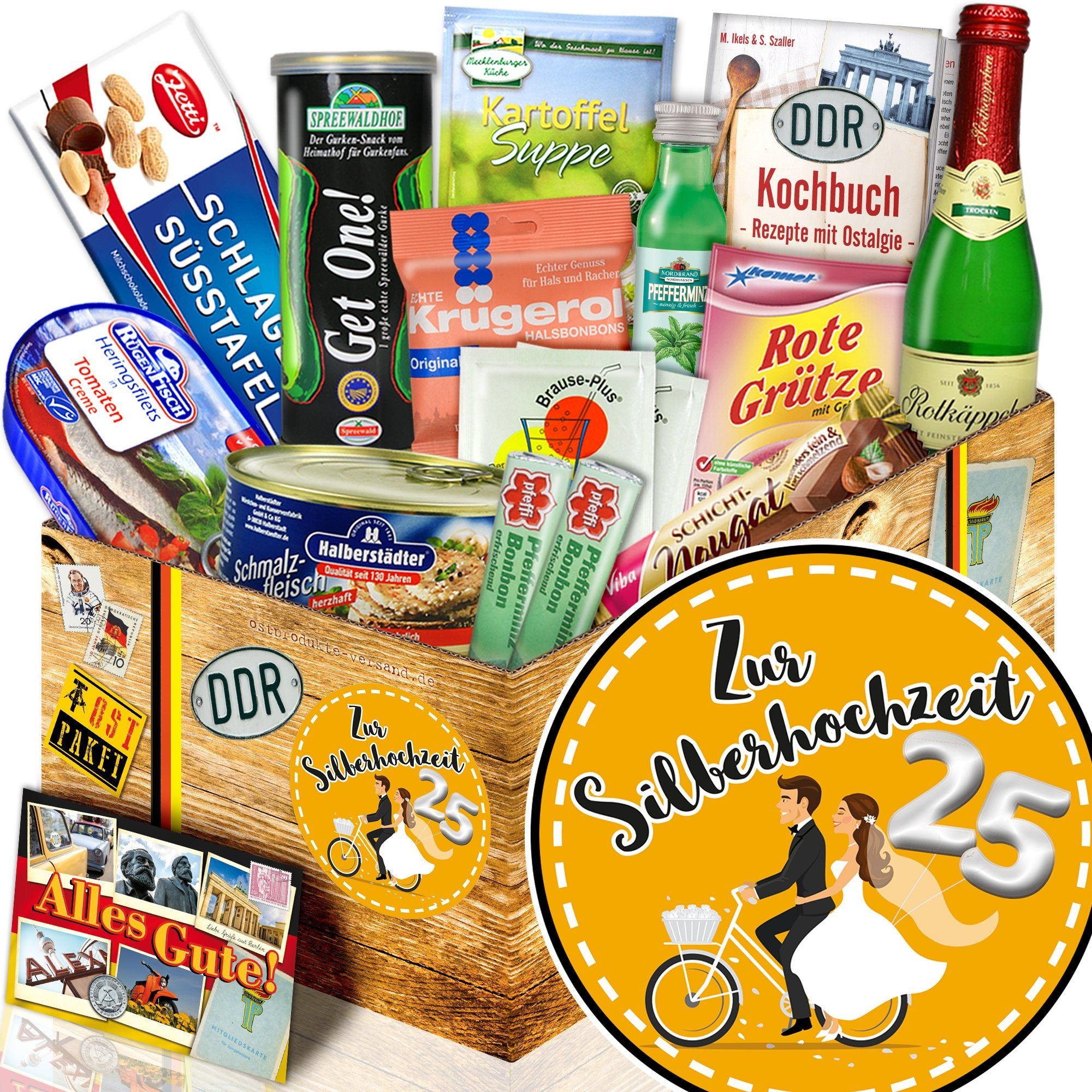 Zur Silberhochzeit - Spezialitäten Set M - Ossiladen I Ostprodukte Versand