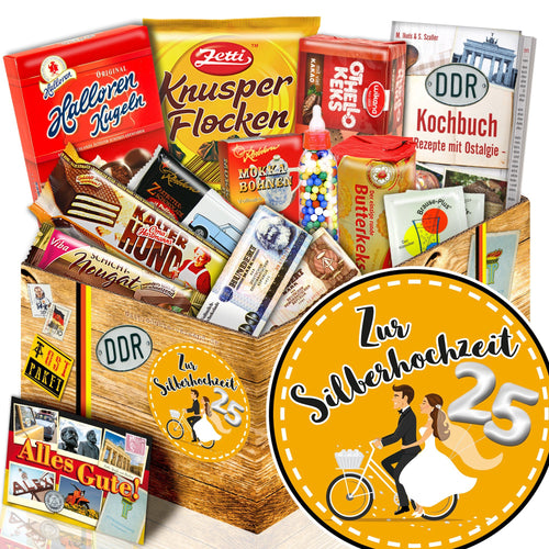 Zur Silberhochzeit - Süßigkeiten Set DDR L - Ossiladen I Ostprodukte Versand