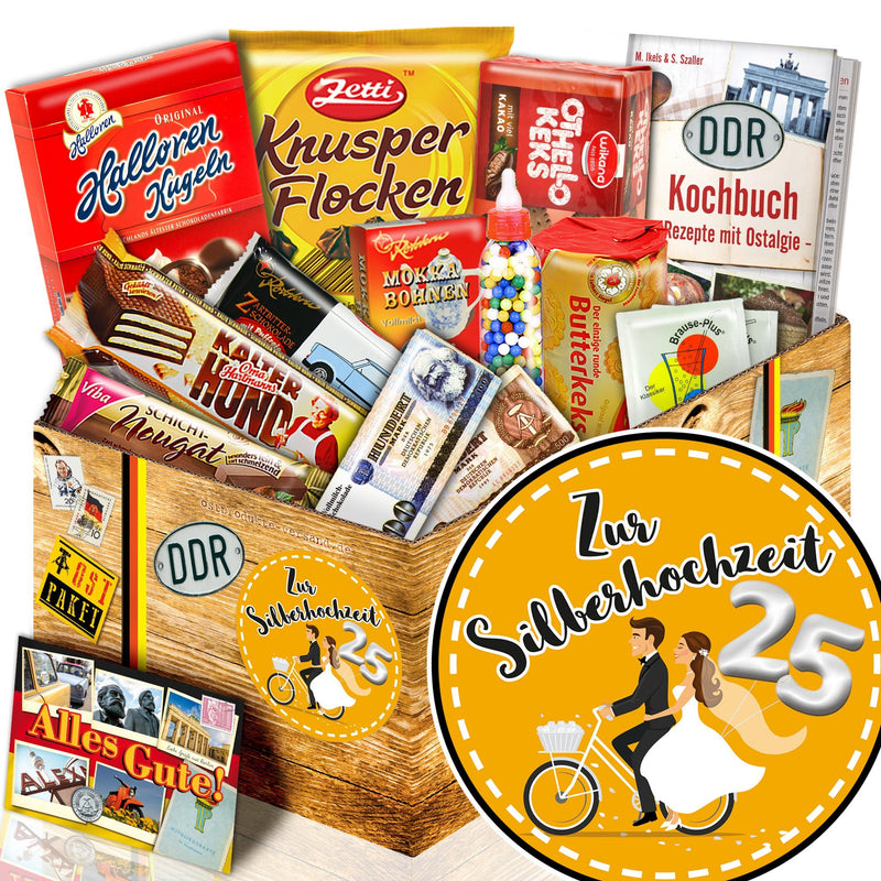 Zur Silberhochzeit - Süßigkeiten Set DDR L - Ossiladen I Ostprodukte Versand