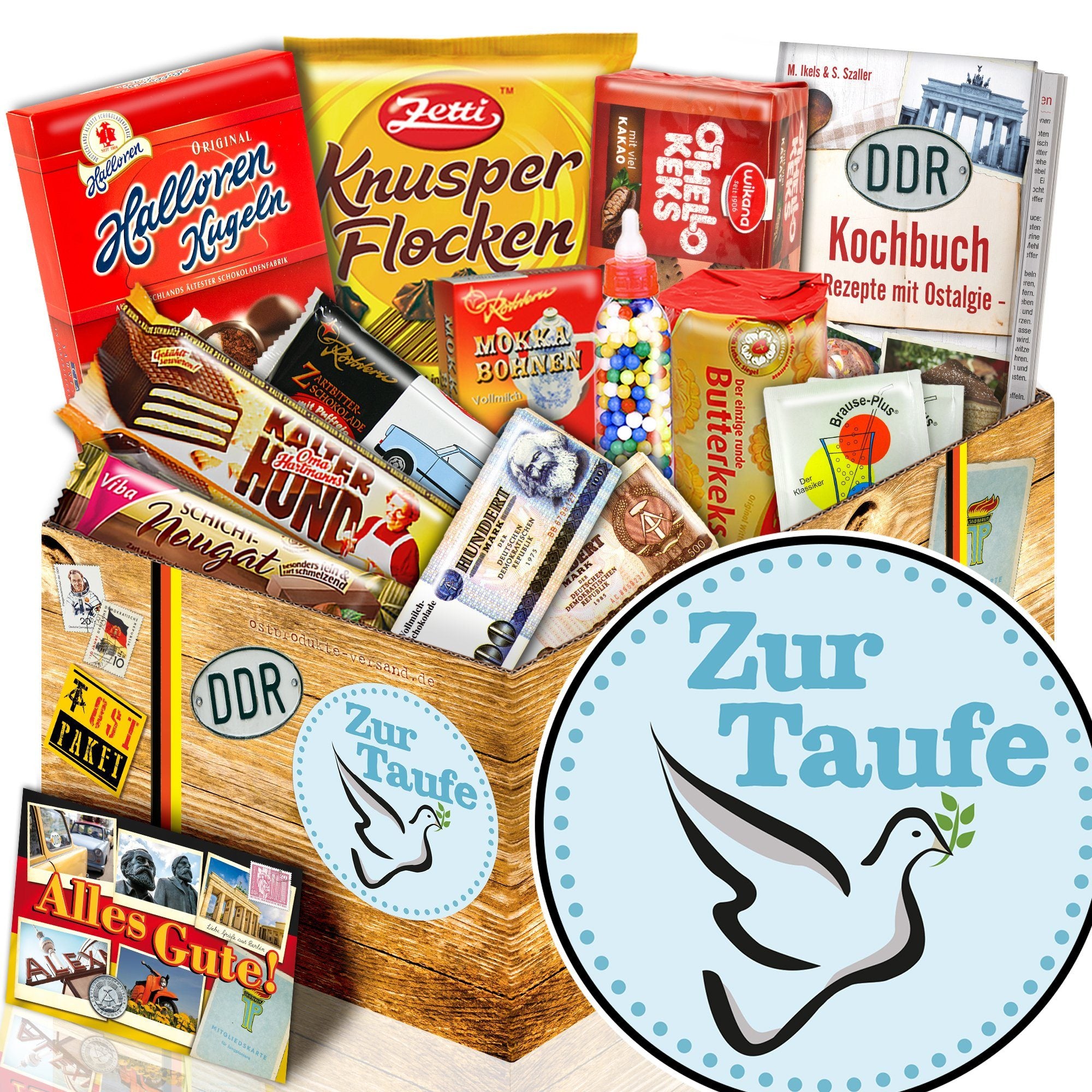 Zur Taufe - Süßigkeiten Set DDR L - Ossiladen I Ostprodukte Versand